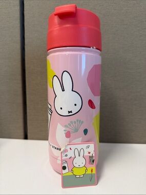 Miffy x Starbucks Pink Tumbler Cup Bunny Limited Edition Kawaii Travel Cup
